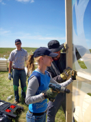 Rainout Shelter Construction 3 - credit: Katie Williams