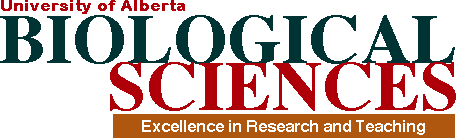 University of Alberta, Department of Biological Sciences
