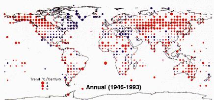 Recent global termperature trends