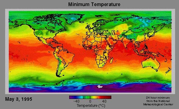 Global minimum temperatures.